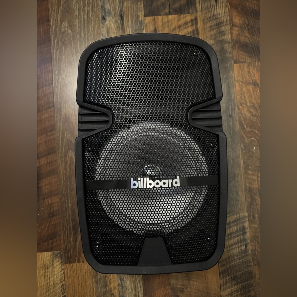 Black Portable Speaker with Mesh Grille Design by